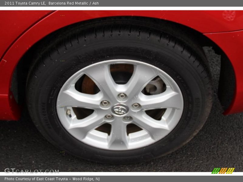 Barcelona Red Metallic / Ash 2011 Toyota Camry LE