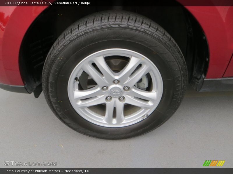 Venetian Red / Beige 2010 Hyundai Santa Fe GLS