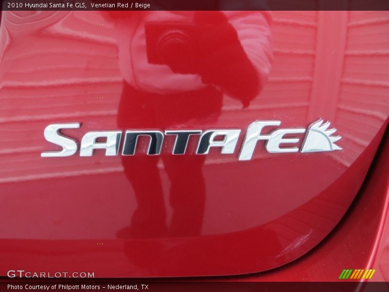 Venetian Red / Beige 2010 Hyundai Santa Fe GLS