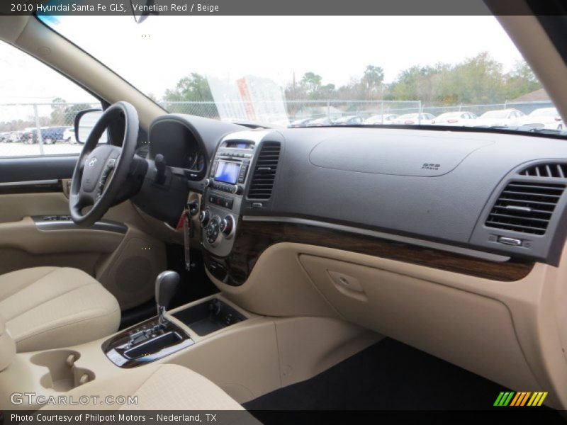 Venetian Red / Beige 2010 Hyundai Santa Fe GLS