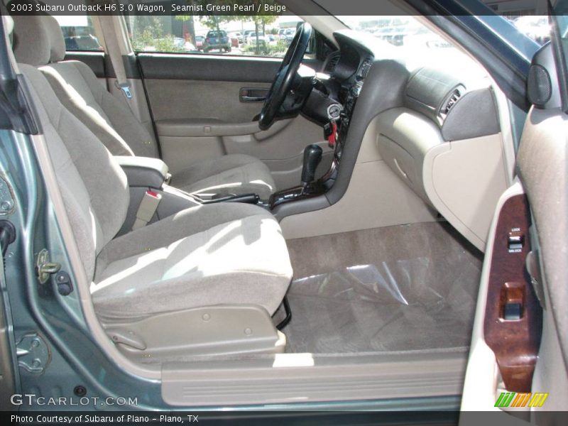 Seamist Green Pearl / Beige 2003 Subaru Outback H6 3.0 Wagon