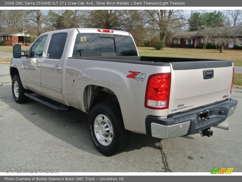 Silver Birch Metallic / Dark Titanium/Light Titanium 2008 GMC Sierra 2500HD SLT Z71 Crew Cab 4x4