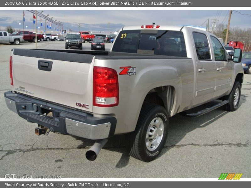 Silver Birch Metallic / Dark Titanium/Light Titanium 2008 GMC Sierra 2500HD SLT Z71 Crew Cab 4x4