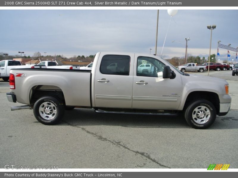 Silver Birch Metallic / Dark Titanium/Light Titanium 2008 GMC Sierra 2500HD SLT Z71 Crew Cab 4x4