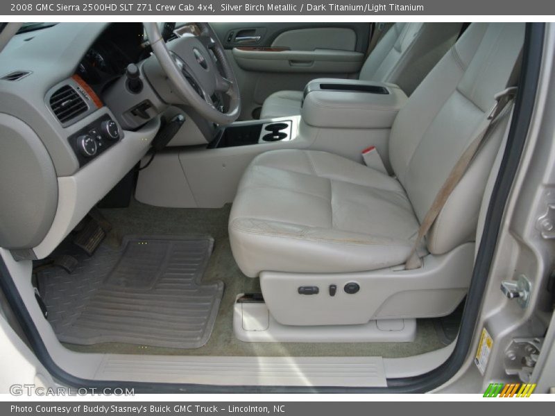 Silver Birch Metallic / Dark Titanium/Light Titanium 2008 GMC Sierra 2500HD SLT Z71 Crew Cab 4x4