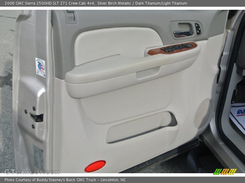 Silver Birch Metallic / Dark Titanium/Light Titanium 2008 GMC Sierra 2500HD SLT Z71 Crew Cab 4x4