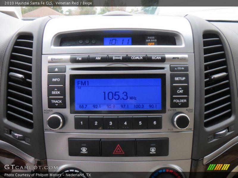 Venetian Red / Beige 2010 Hyundai Santa Fe GLS