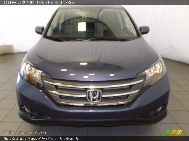 Twilight Blue Metallic / Gray 2014 Honda CR-V EX