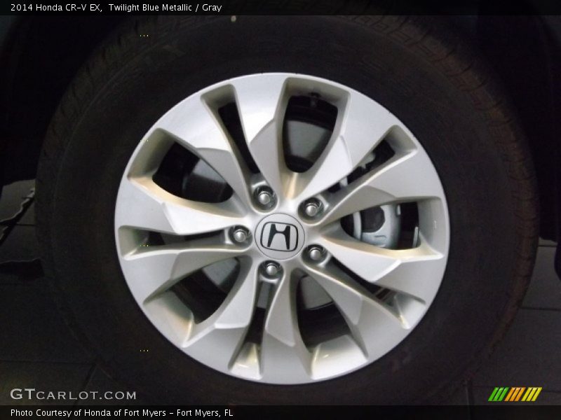 Twilight Blue Metallic / Gray 2014 Honda CR-V EX