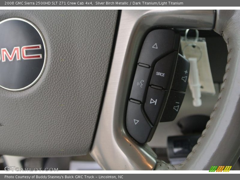 Silver Birch Metallic / Dark Titanium/Light Titanium 2008 GMC Sierra 2500HD SLT Z71 Crew Cab 4x4