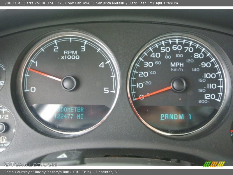 Silver Birch Metallic / Dark Titanium/Light Titanium 2008 GMC Sierra 2500HD SLT Z71 Crew Cab 4x4