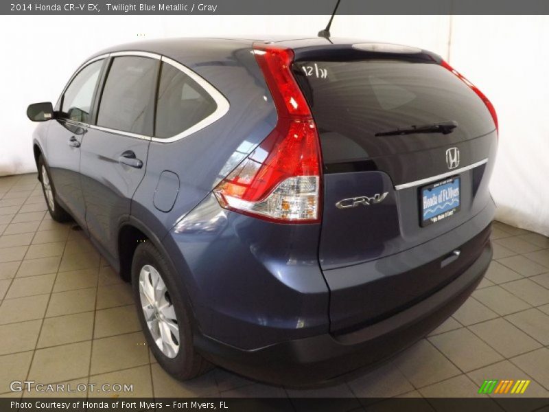 Twilight Blue Metallic / Gray 2014 Honda CR-V EX
