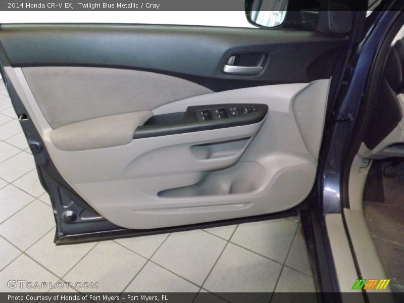 Twilight Blue Metallic / Gray 2014 Honda CR-V EX