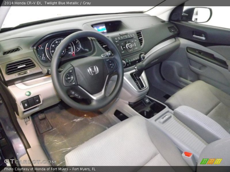 Twilight Blue Metallic / Gray 2014 Honda CR-V EX