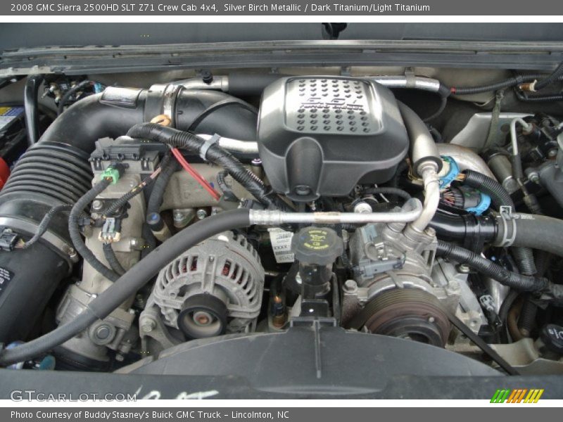 Silver Birch Metallic / Dark Titanium/Light Titanium 2008 GMC Sierra 2500HD SLT Z71 Crew Cab 4x4