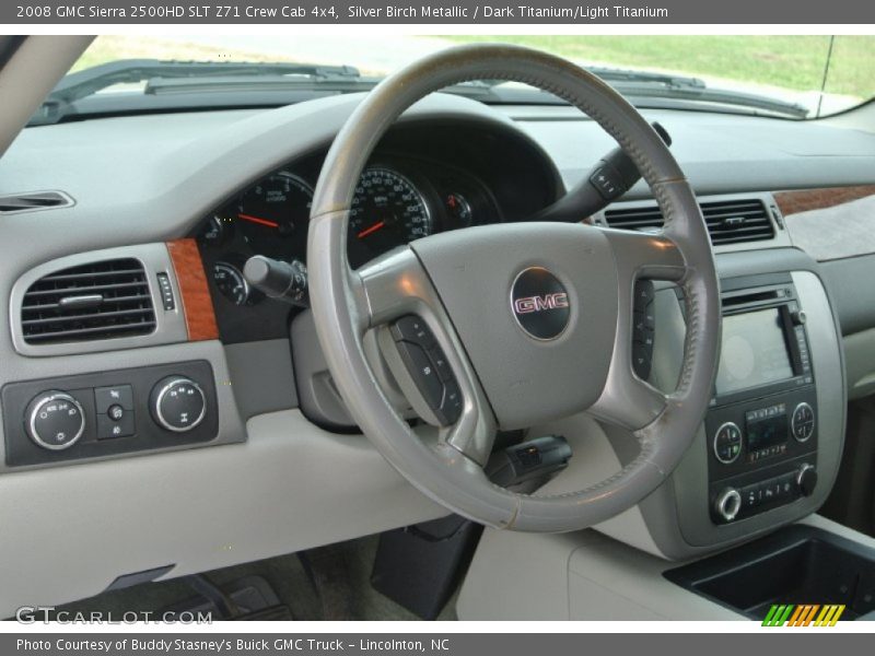 Silver Birch Metallic / Dark Titanium/Light Titanium 2008 GMC Sierra 2500HD SLT Z71 Crew Cab 4x4