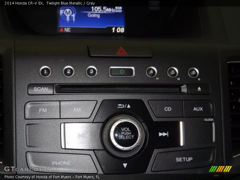 Twilight Blue Metallic / Gray 2014 Honda CR-V EX