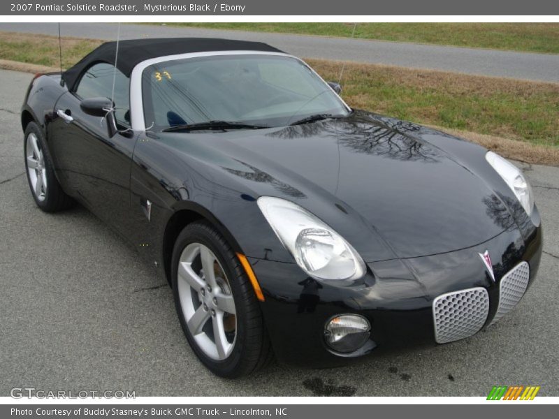 Mysterious Black / Ebony 2007 Pontiac Solstice Roadster
