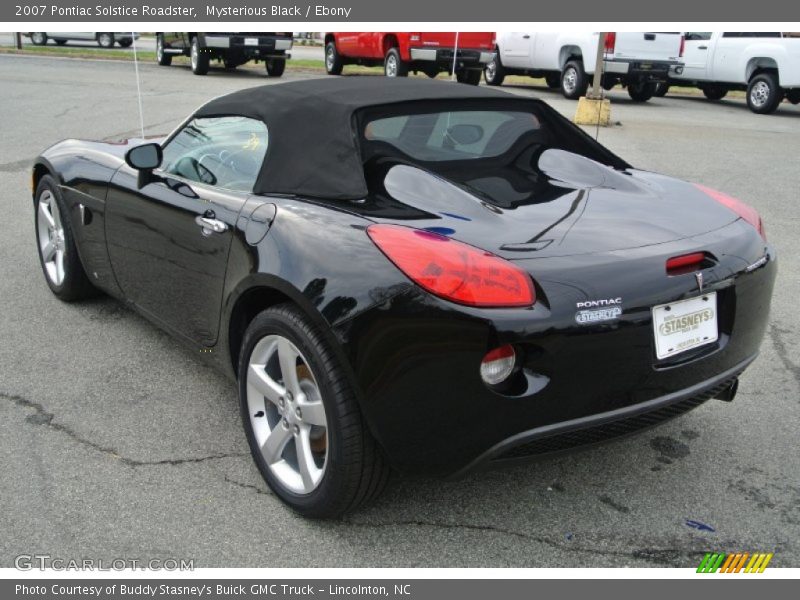 Mysterious Black / Ebony 2007 Pontiac Solstice Roadster