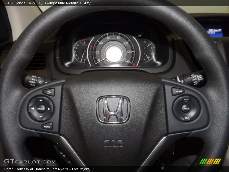 Twilight Blue Metallic / Gray 2014 Honda CR-V EX