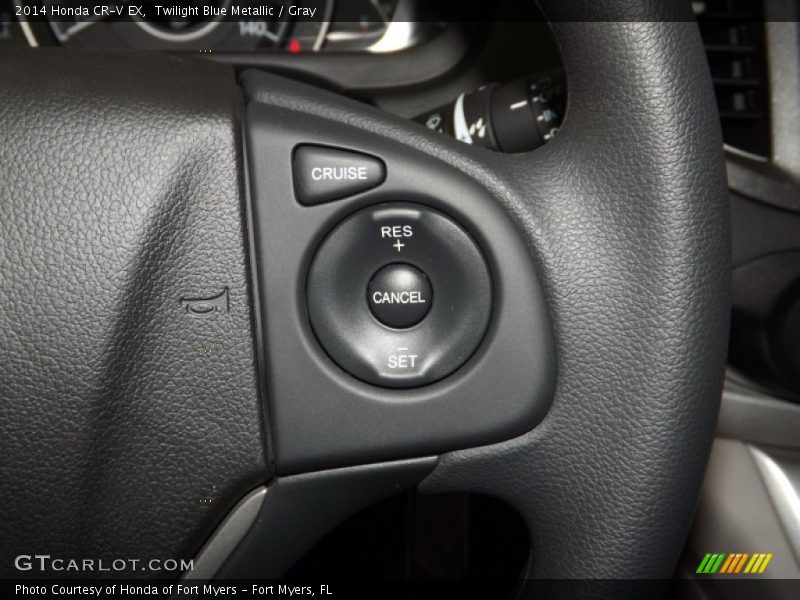Twilight Blue Metallic / Gray 2014 Honda CR-V EX