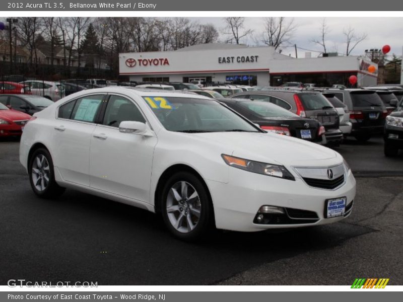 Bellanova White Pearl / Ebony 2012 Acura TL 3.5