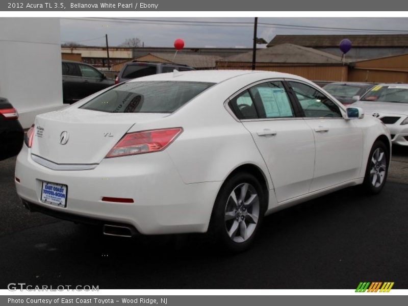 Bellanova White Pearl / Ebony 2012 Acura TL 3.5