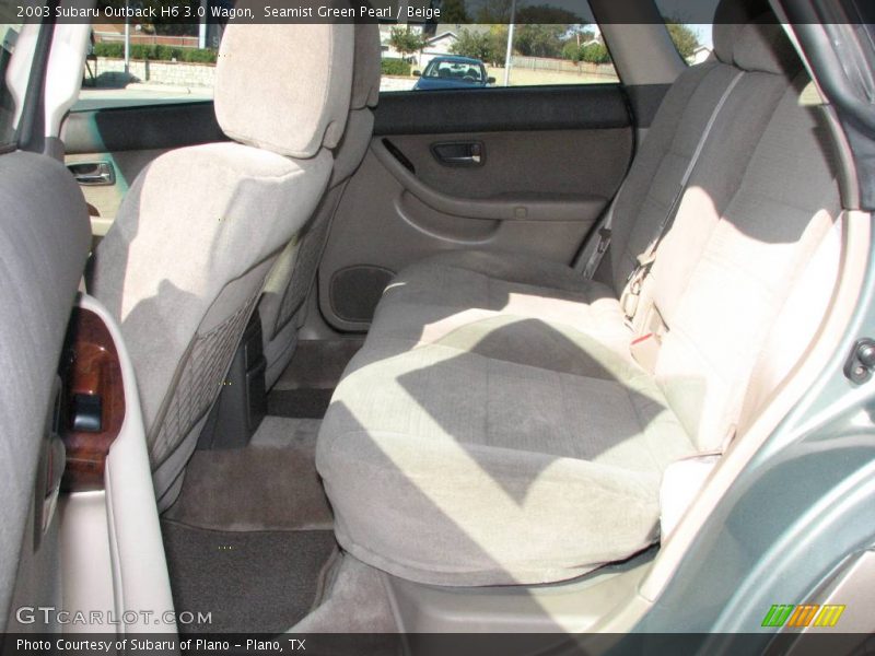 Seamist Green Pearl / Beige 2003 Subaru Outback H6 3.0 Wagon
