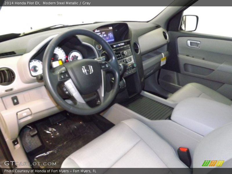 Modern Steel Metallic / Gray 2014 Honda Pilot EX