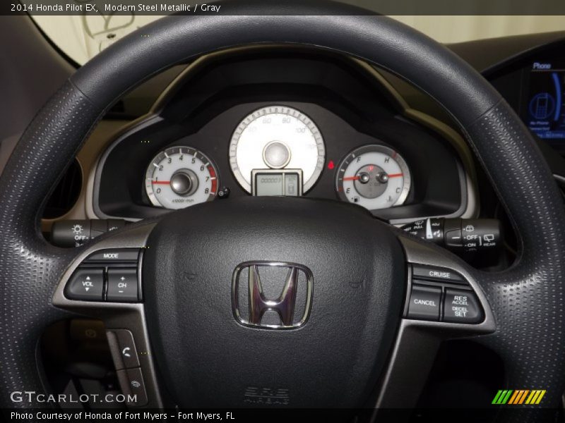 Modern Steel Metallic / Gray 2014 Honda Pilot EX