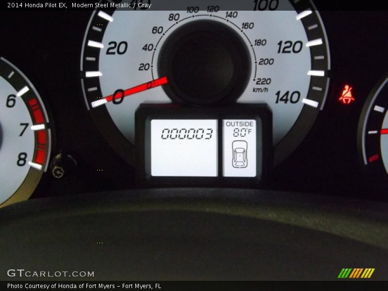 Modern Steel Metallic / Gray 2014 Honda Pilot EX