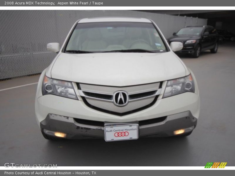 Aspen White Pearl / Taupe 2008 Acura MDX Technology