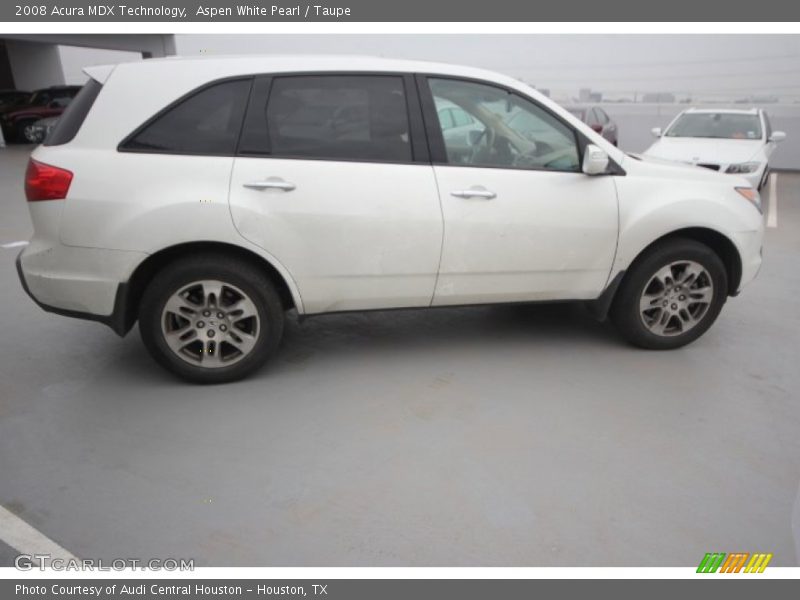 Aspen White Pearl / Taupe 2008 Acura MDX Technology