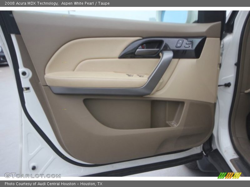 Aspen White Pearl / Taupe 2008 Acura MDX Technology