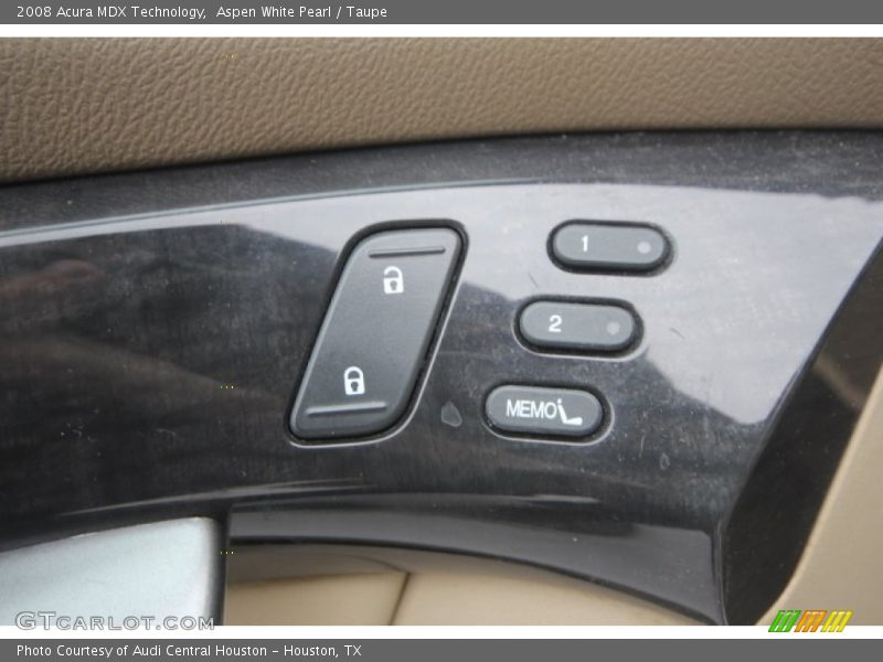 Aspen White Pearl / Taupe 2008 Acura MDX Technology