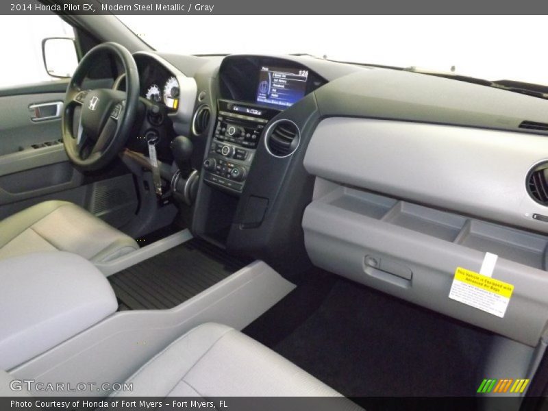 Modern Steel Metallic / Gray 2014 Honda Pilot EX