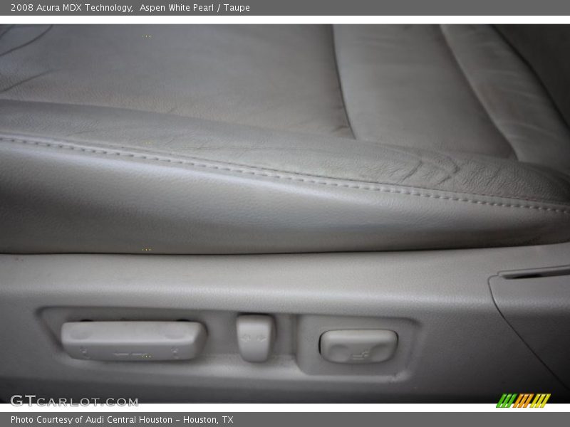 Aspen White Pearl / Taupe 2008 Acura MDX Technology