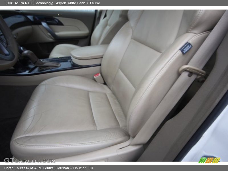 Aspen White Pearl / Taupe 2008 Acura MDX Technology