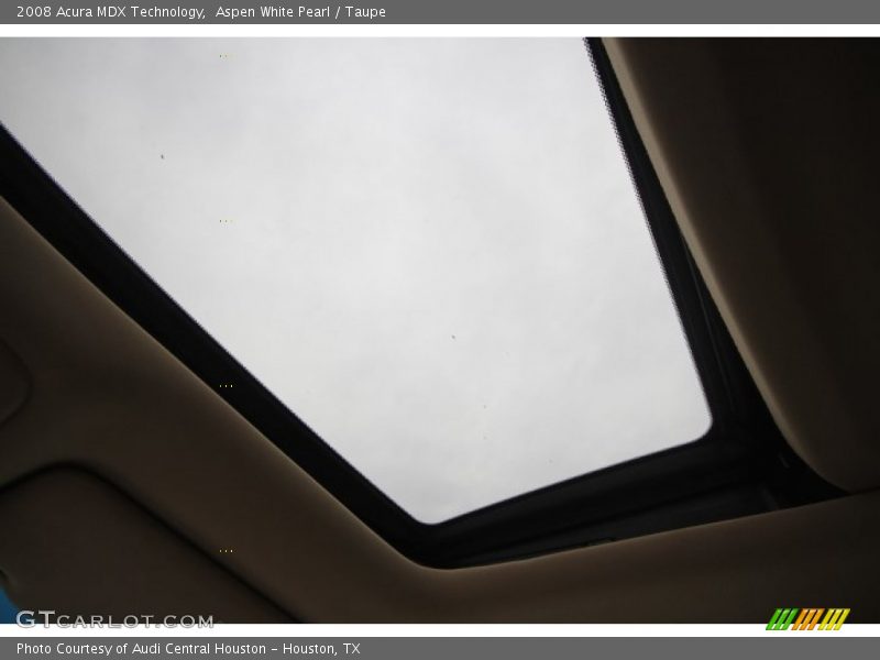 Aspen White Pearl / Taupe 2008 Acura MDX Technology