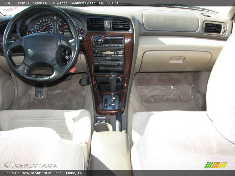Seamist Green Pearl / Beige 2003 Subaru Outback H6 3.0 Wagon