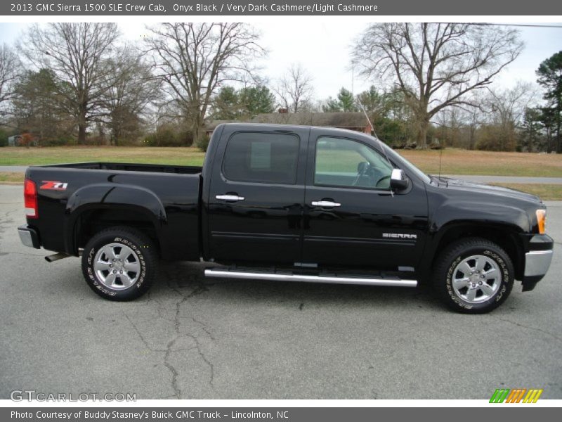 Onyx Black / Very Dark Cashmere/Light Cashmere 2013 GMC Sierra 1500 SLE Crew Cab