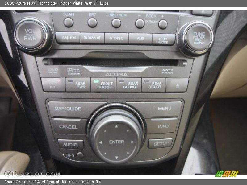 Aspen White Pearl / Taupe 2008 Acura MDX Technology