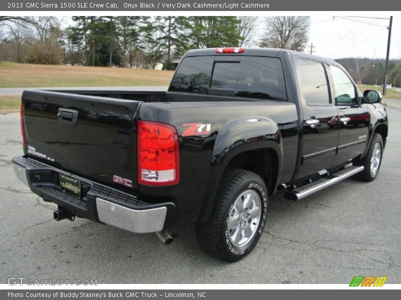 Onyx Black / Very Dark Cashmere/Light Cashmere 2013 GMC Sierra 1500 SLE Crew Cab