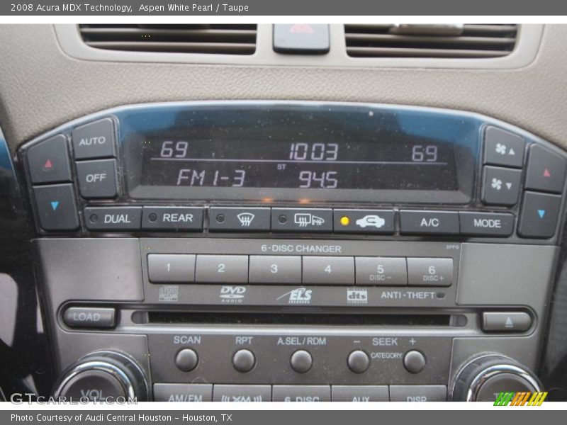 Aspen White Pearl / Taupe 2008 Acura MDX Technology