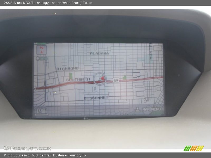 Aspen White Pearl / Taupe 2008 Acura MDX Technology