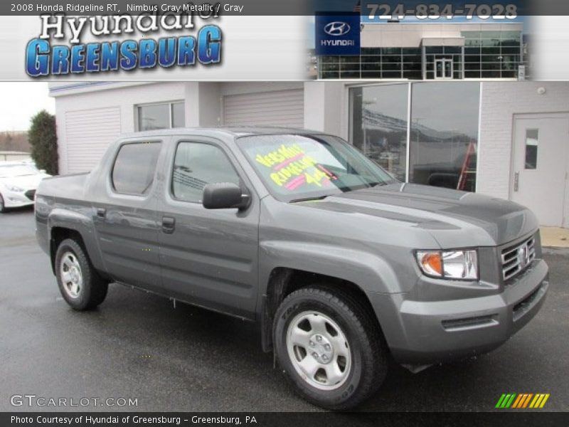Nimbus Gray Metallic / Gray 2008 Honda Ridgeline RT