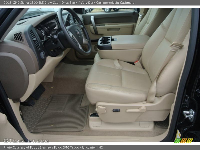 Onyx Black / Very Dark Cashmere/Light Cashmere 2013 GMC Sierra 1500 SLE Crew Cab