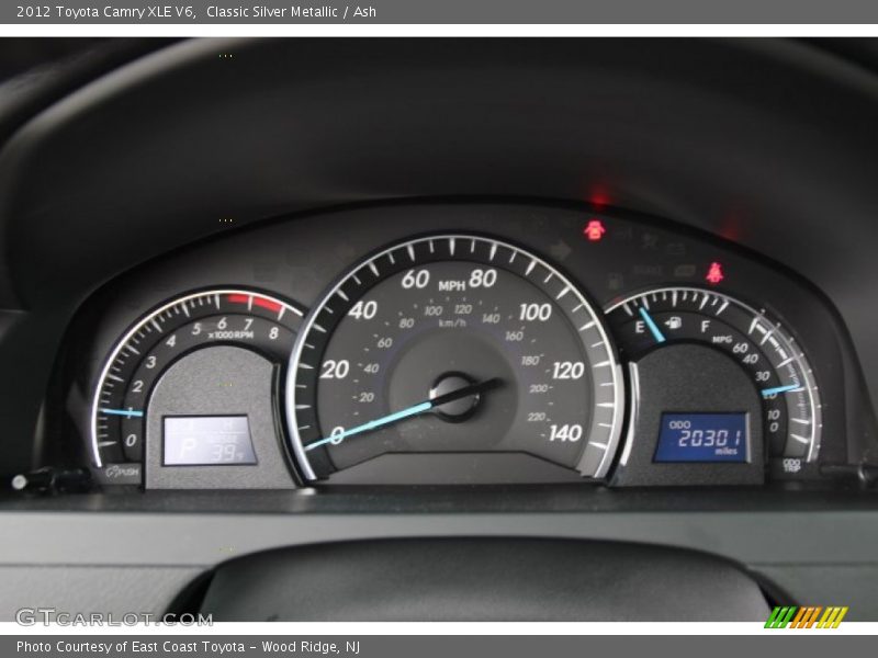 Classic Silver Metallic / Ash 2012 Toyota Camry XLE V6