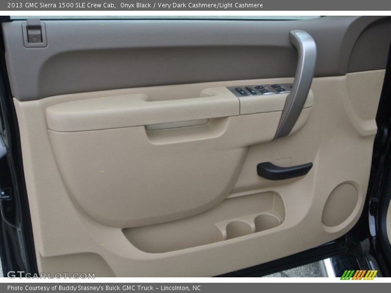 Onyx Black / Very Dark Cashmere/Light Cashmere 2013 GMC Sierra 1500 SLE Crew Cab
