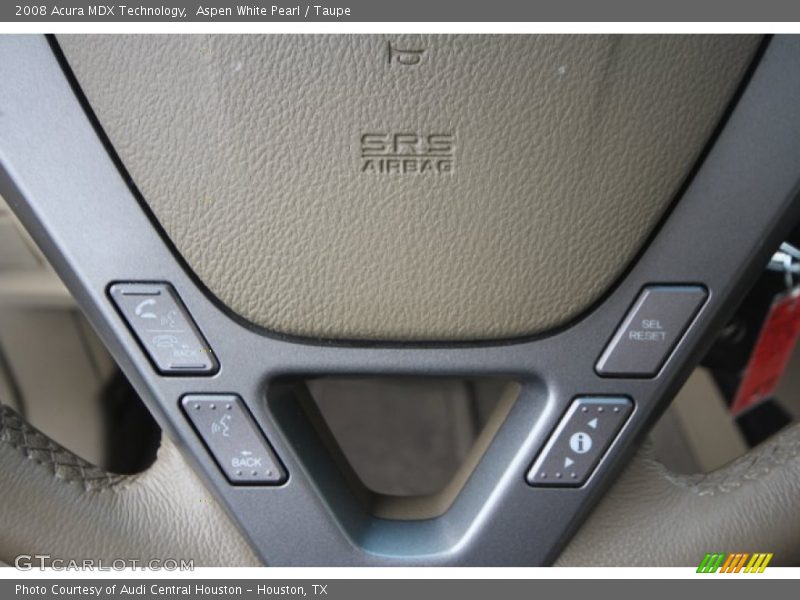 Aspen White Pearl / Taupe 2008 Acura MDX Technology